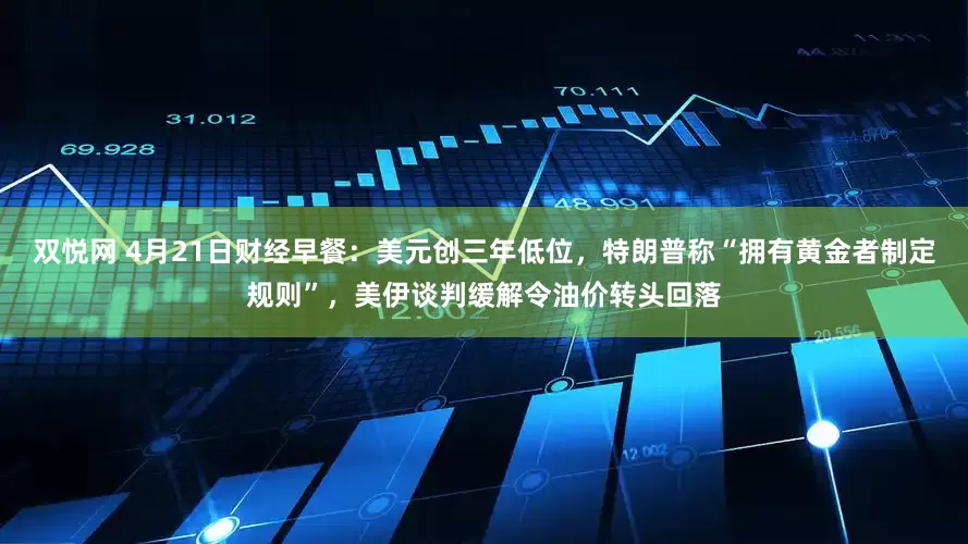 双悦网 4月21日财经早餐：美元创三年低位，特朗普称“拥有黄金者制定规则”，美伊谈判缓解令油价转头回落