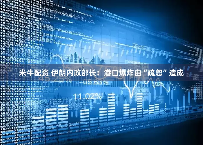米牛配资 伊朗内政部长：港口爆炸由“疏忽”造成