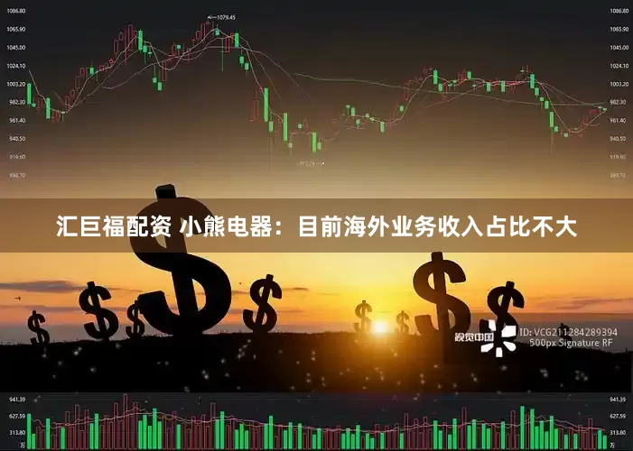 汇巨福配资 小熊电器：目前海外业务收入占比不大