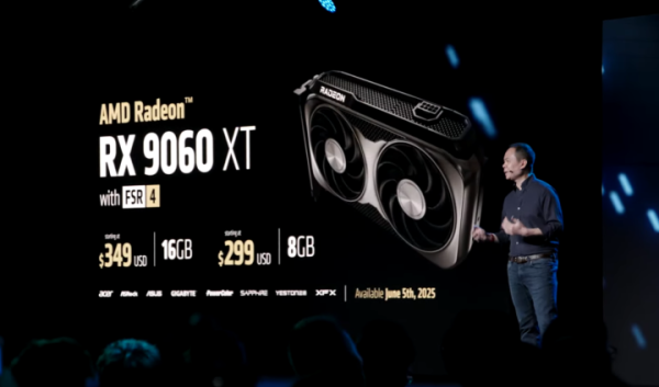 恒富配资 AMD正式发布RX 9060 XT系列显卡 海外售价2155元起