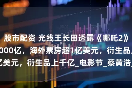 股市配资 光线王长田透露《哪吒2》或拉动GDP超2000亿，海外票房超1亿美元，衍生品上千亿_电影节_蔡黄浩_中国
